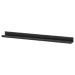 MOSSLANDA Picture ledge, black, 115 cm