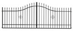 Double Swing Gate Steel 400 x 150 cm