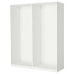 PAX 2 wardrobe frames, white, 200x58x236 cm