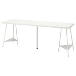 LAGKAPTEN / TILLSLAG Desk, white, 200x60 cm