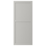 LERHYTTAN Door, light grey, 60x140 cm