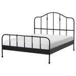 SAGSTUA Bed frame, black, Leirsund, 160x200 cm