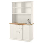 ÖNNERUP Kitchenette, off-white, 130x64x219 cm