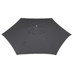 LINDÖJA Parasol canopy, anthracite, 300 cm