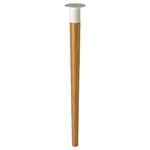 HILVER Leg cone-shaped, bamboo, 70 cm