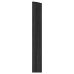 METOD Cover strip vertical, wood effect black, 220 cm