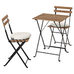 TÄRNÖ Table+2 chairs, outdoor, grey-brown, Frösön/Duvholmen beige