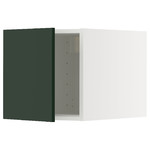 METOD Top cabinet, white/Havstorp deep green, 40x40 cm