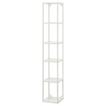 ENHET High fr w shelves, white, 30x30x180 cm