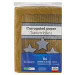 Corrugated Paper B4 10pcs, gold/silver