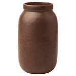 MÄVINN Vase, brown/ceramic, 19 cm