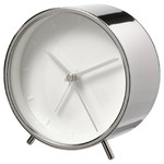 MALLHOPPA Alarm clock, low-voltage/silver-colour, 11 cm