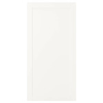 SANNIDAL Door with hinges, white, 60x120 cm