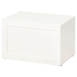 BESTÅ Shelf unit with door, white Hanviken, Hanviken white, 60x42x38 cm