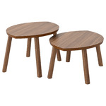 STOCKHOLM Nesting tables, set of 2, walnut veneer, 72x47 cm