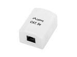 Lanberg Surface-mount Box 1x RJ45 UTP Cat.5E, white, unshielded