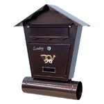 Postbox Post Box Damech SD2T, antique brass