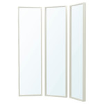 NISSEDAL Mirror combination, white, 130x150 cm