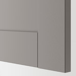 ENHET Storage combination for laundry, anthracite/grey frame, 120x32x150 cm