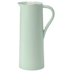 BEHÖVD Vacuum flask, light green, beige, 1 l