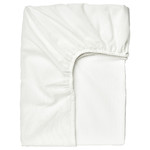 TAGGVALLMO Fitted sheet, white, 90x200 cm