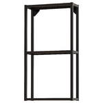 ENHET Wall fr w shelves, anthracite, 40x15x75 cm