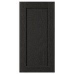 LERHYTTAN Door, black stained, 30x60 cm