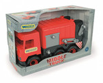 Wader Middle Truck Garbage Truck Red 38cm 3+