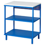 PLATSA Open shelving unit, blue, 60x42x73 cm