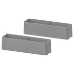 HEJNE End cap, grey, 2 pack