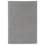 STOENSE Rug, low pile, medium grey, 133x195 cm