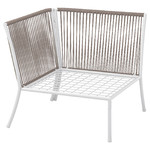 SEGERÖN Corner section, outdoor, white/beige