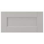 LERHYTTAN Drawer front, light grey, 40x20 cm