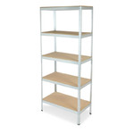 Steel Shelving Unit Flint 210x91x46cm 5 Shelves 300kg, galvanised