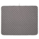 LEN Babycare mat, dotted, grey, 90x70 cm