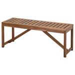 NÄMMARÖ Bench, outdoor, light brown stain, 120 cm