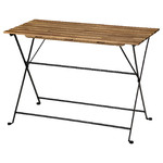 TÄRNÖ Table, outdoor, black/light brown stained, 100x54 cm