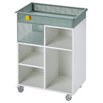 ÖVNING Trolley, white/grey-green, 54x33 cm