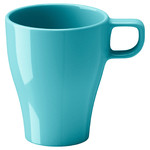 FÄRGRIK Mug, turquoise, 25 cl