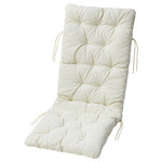 KUDDARNA Seat/back cushion, outdoor, beige, 116x45 cm