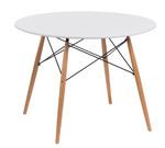 Table DTW 100cm, white/wood