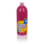 Astra School Paint Bottle 1000ml, pink