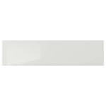 RINGHULT Drawer front, high-gloss light grey, 80x20 cm