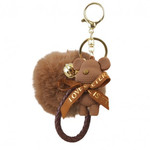 ECARLA Key Chain Teddy Bear Sweet, light brown