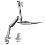 Single Display SitStand Workstation Desk MC-728 13-32''