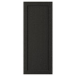 LERHYTTAN Door, black stained, 40x100 cm