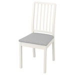 EKEDALEN Chair, white, Orrsta light grey