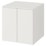 SMÅSTAD / PLATSA Cabinet, white white, with 1 shelf, 60x55x63 cm