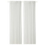 HILJA Curtains, 1 pair, white, 145x300 cm