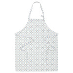 INAMARIA Apron, patterned/blue, 69x85 cm